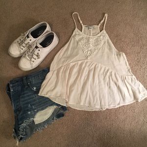 Cream tank top